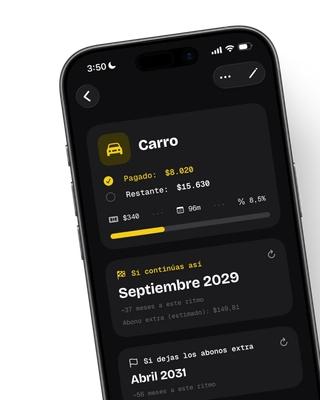 App Tabs en un iPhone